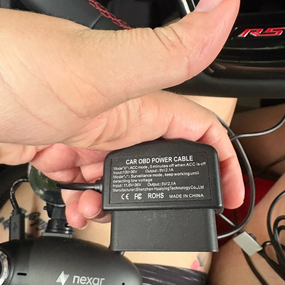Nexar Black Dash Cam with Interior Cam